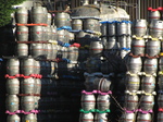 SX32087 Stacked barrels at Brains factory.jpg